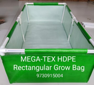 GARDECO 260 GSM HDPE UV Treated Square Type Grow Bags for Vegetable Flower  Plants 10x10x10Inch  GARDECO